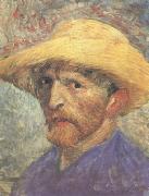 Vincent Van Gogh Self-Portrait with Straw Hat (nn04) France oil painting artist
